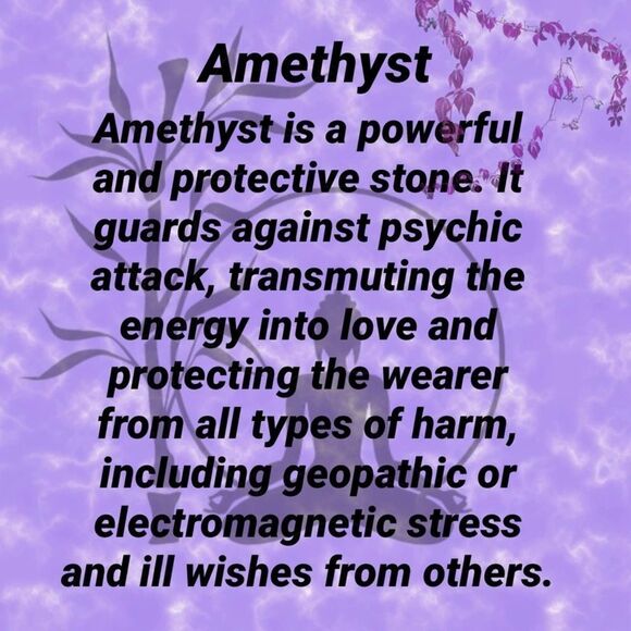 Larvikite black Moonstone & Amethyst Solid Sterling Silver Heart Pendant - Picture 7 of 9